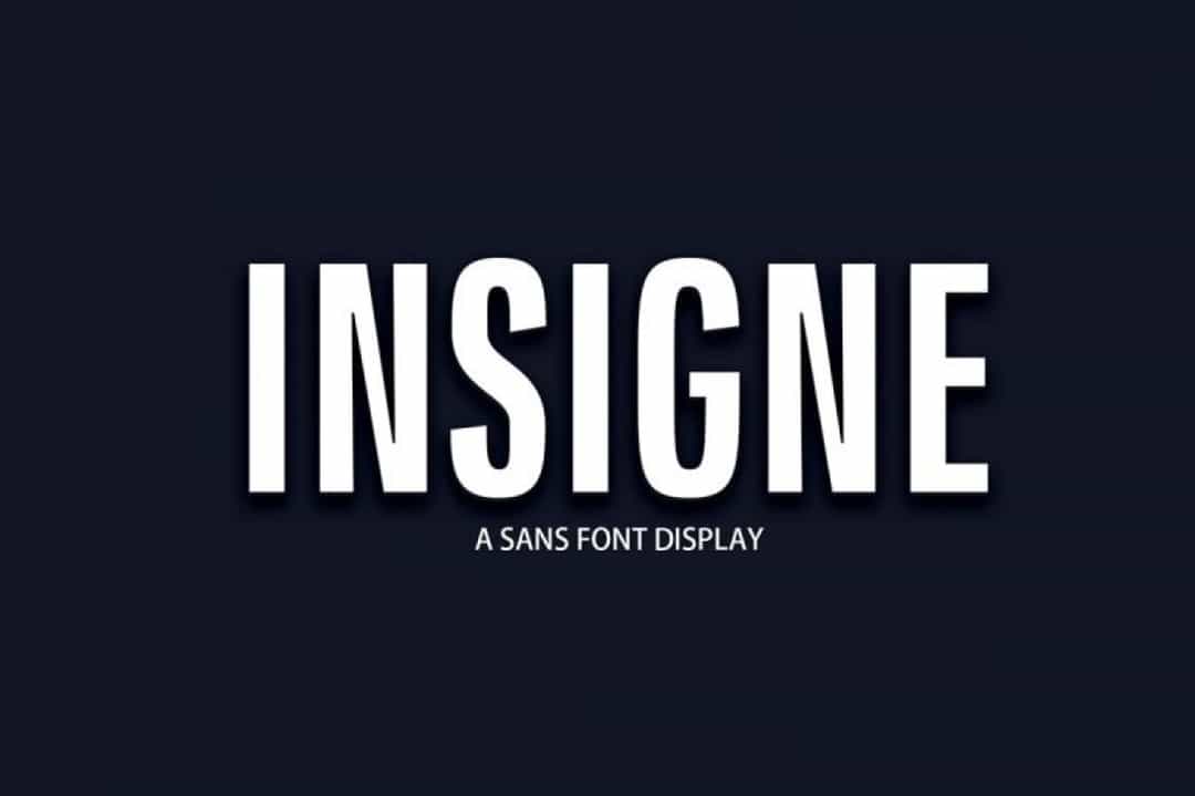 Insigne Font Image 1