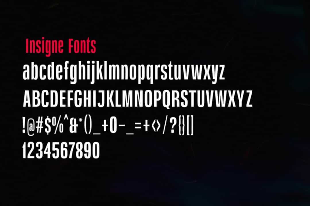 Insigne Font Image 3