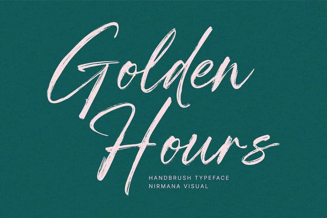 Golden Hours Font Image 1