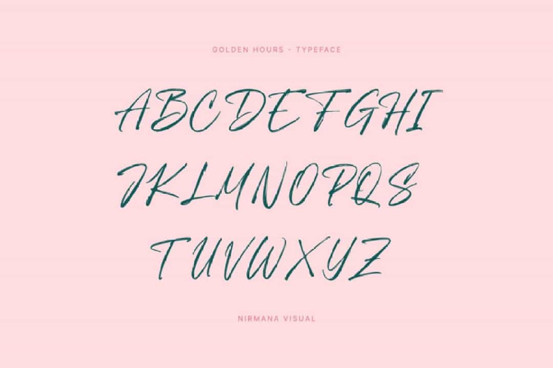 Golden Hours Font Image 2
