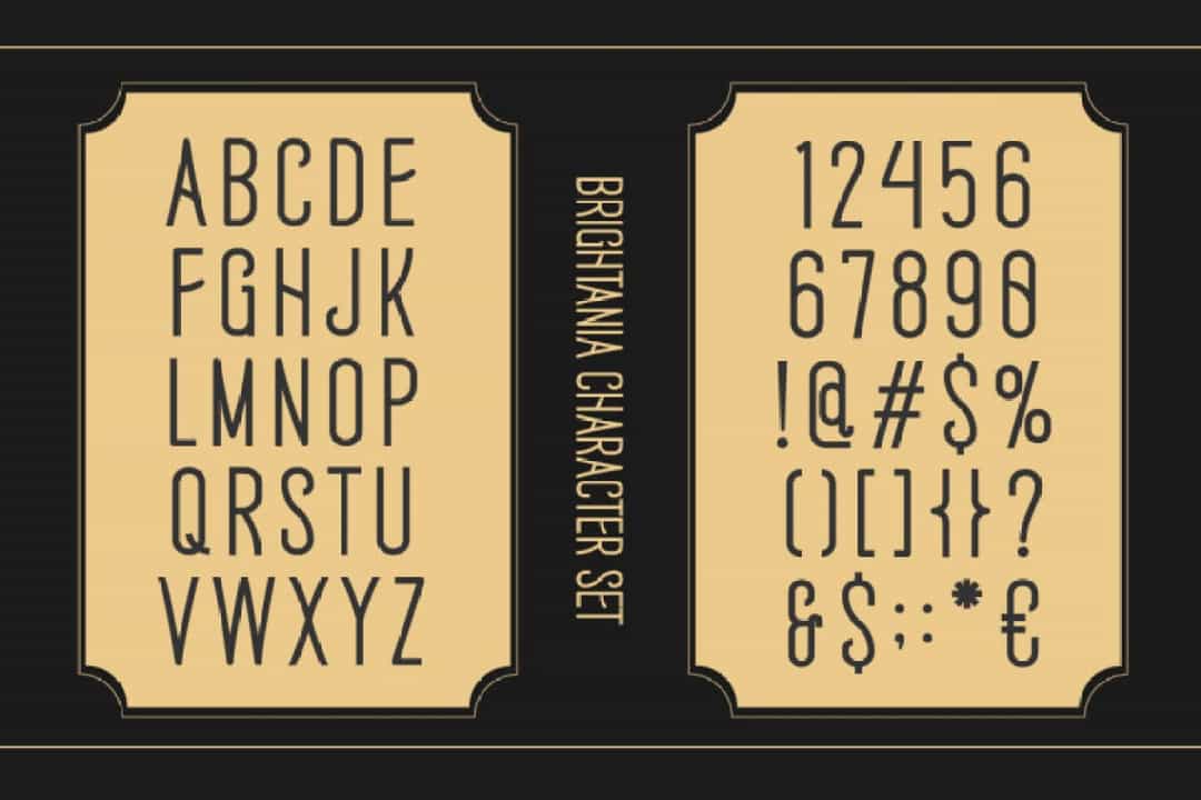 Brightania Font Image 3