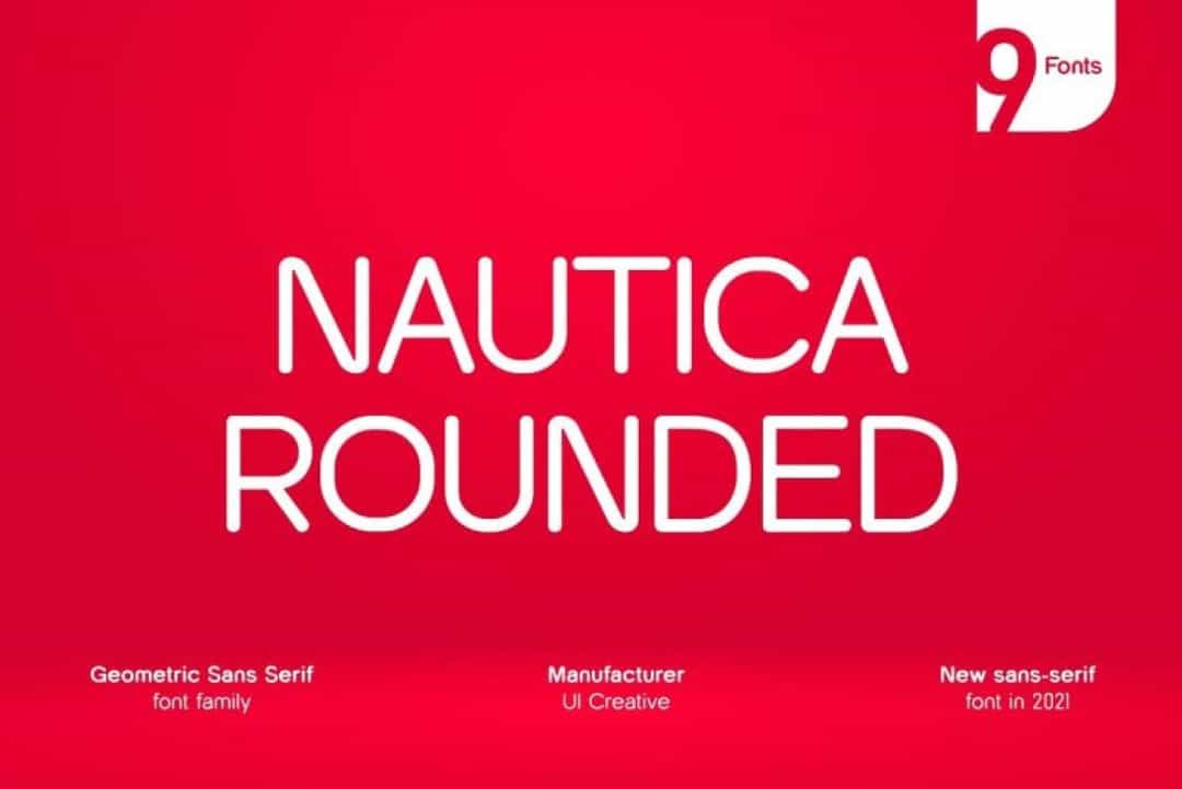 Nautica Rounded Font Image 1