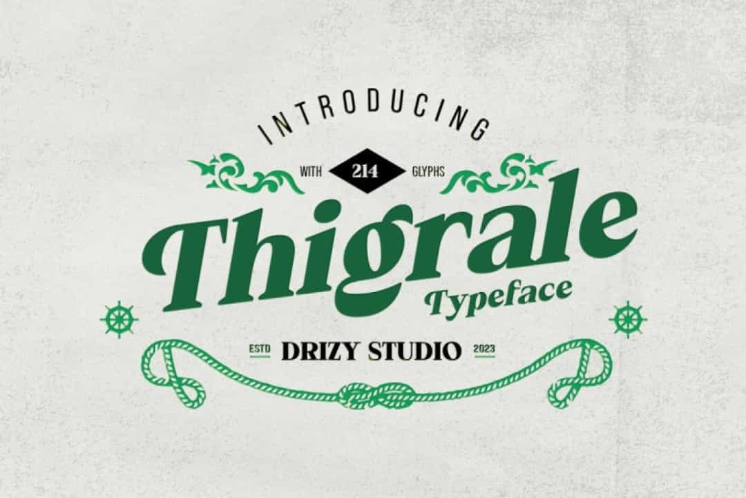 Thigrale Font Image 1