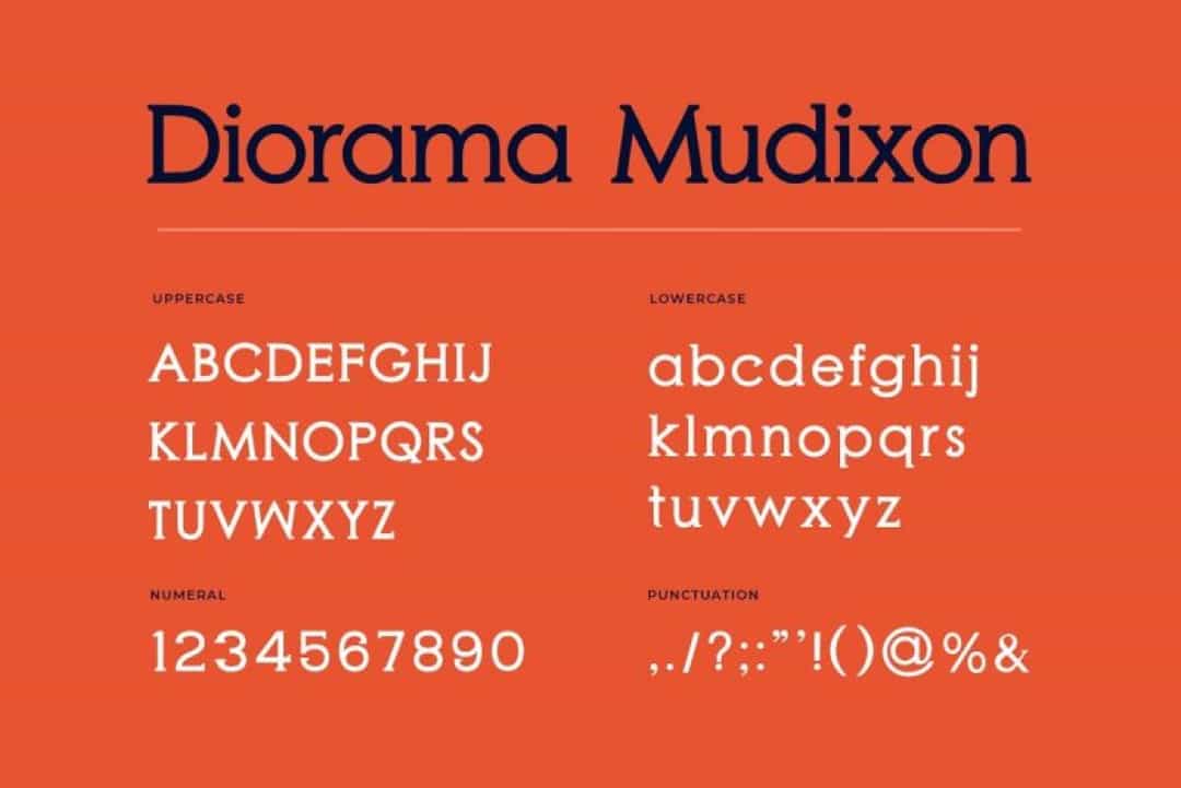 Diorama Mudixon Font Image 2
