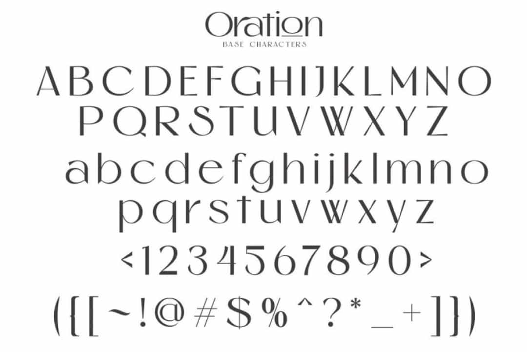 Oration Font Image 3