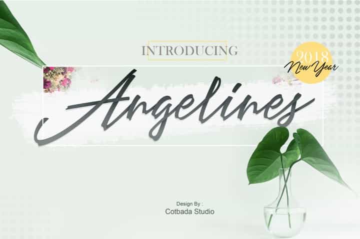 Angelines Script Font Image 1