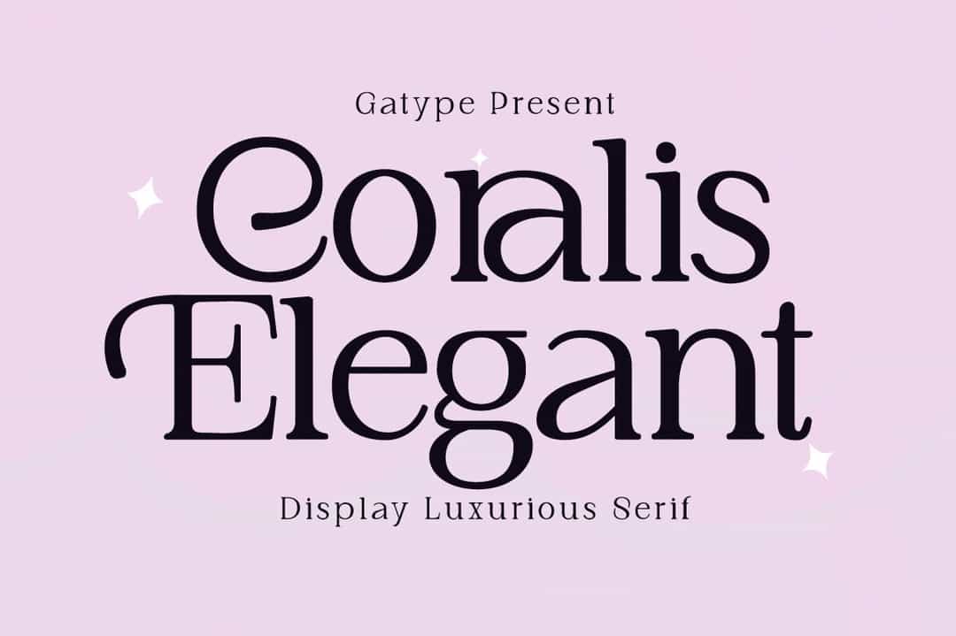 Coralis Elegant Font Image 1