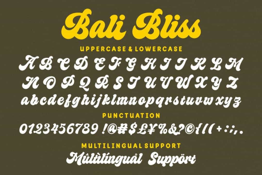Bali Bliss Font Image 3