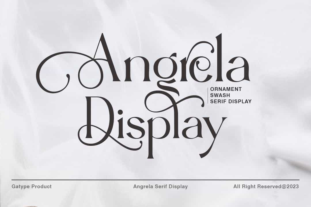 Angrela Display Font Image 1