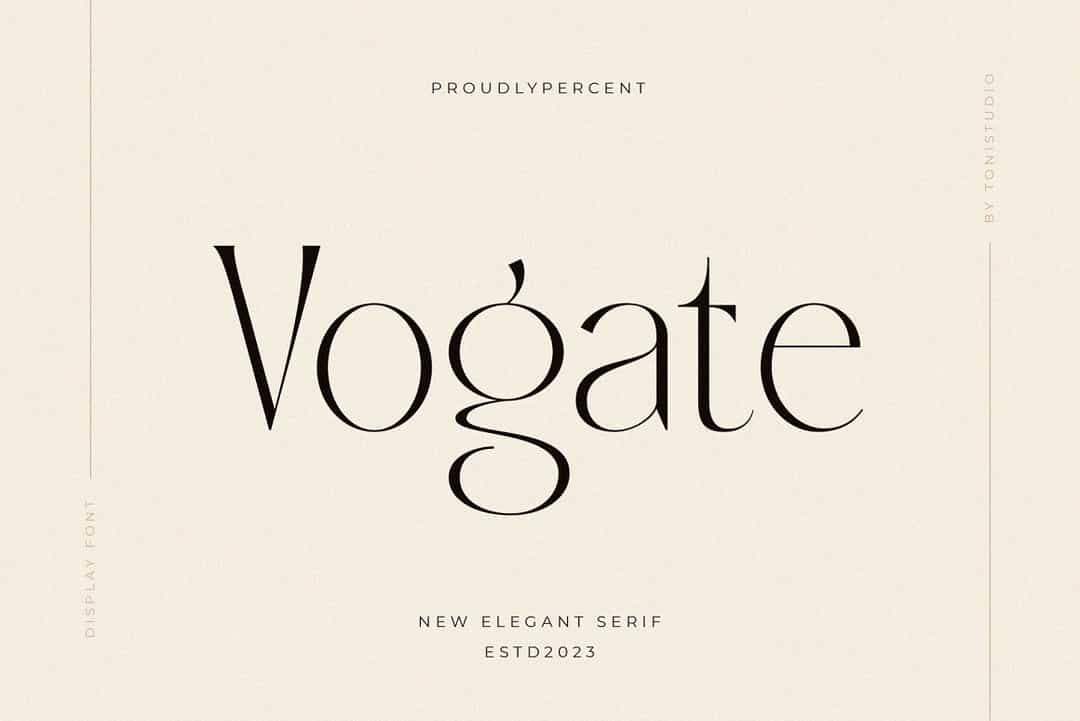 Vogate Font Image 1