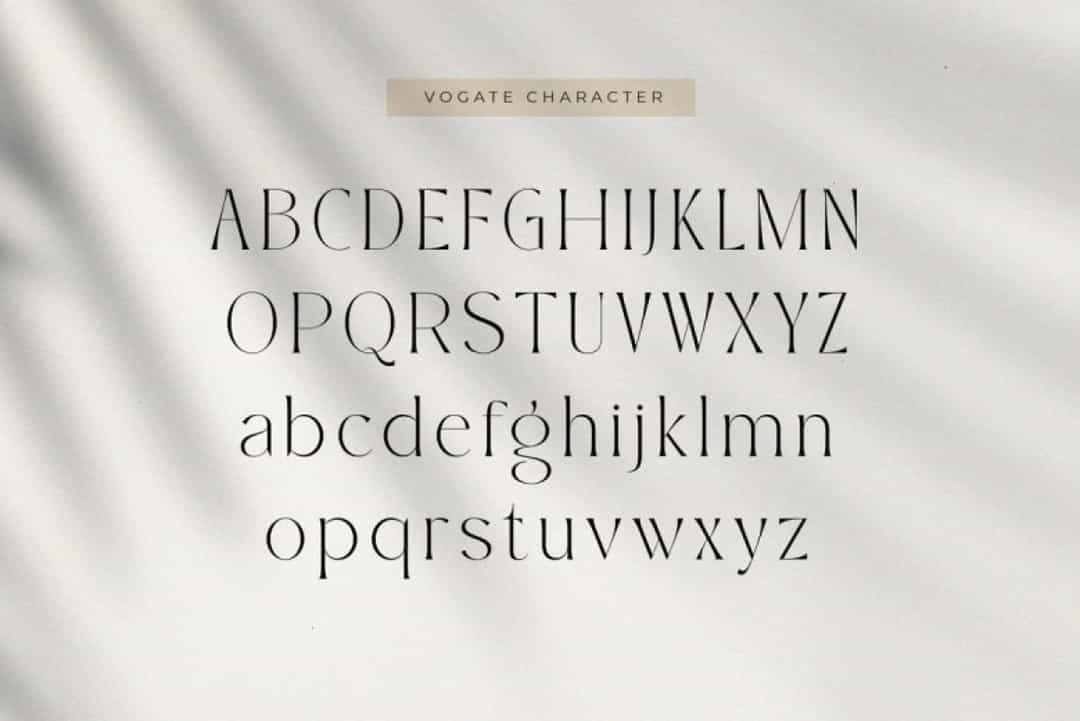 Vogate Font Image 2