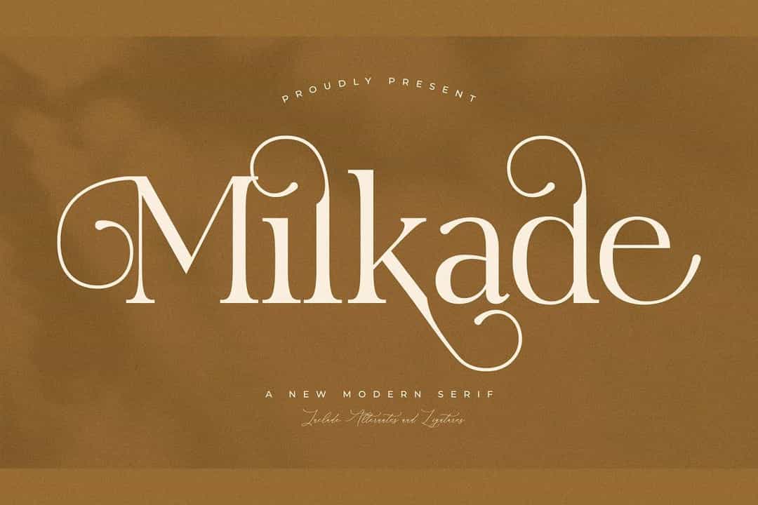 Milkade Font Image 1