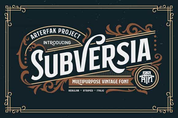 Subversia Typeface Image 1