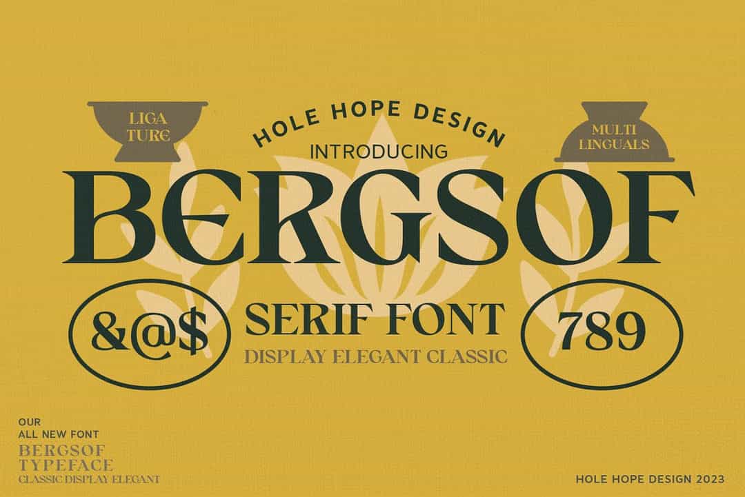 Bergsof Font Image 1