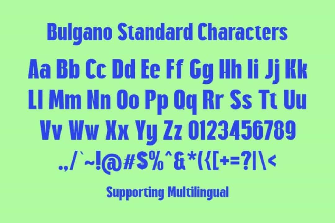 Bulgano Font Image 3