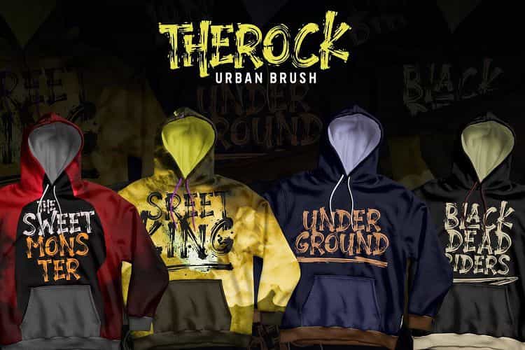 Therock Urban Brush Font Image 3