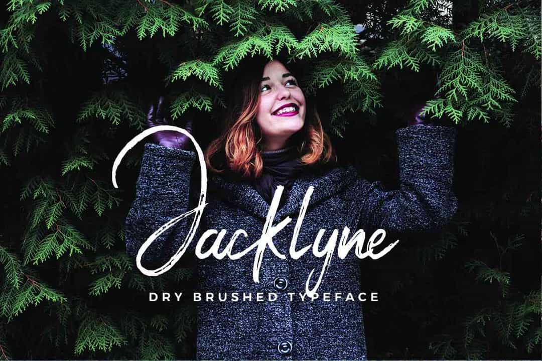 Jacklyne Brush Font Free Image 1