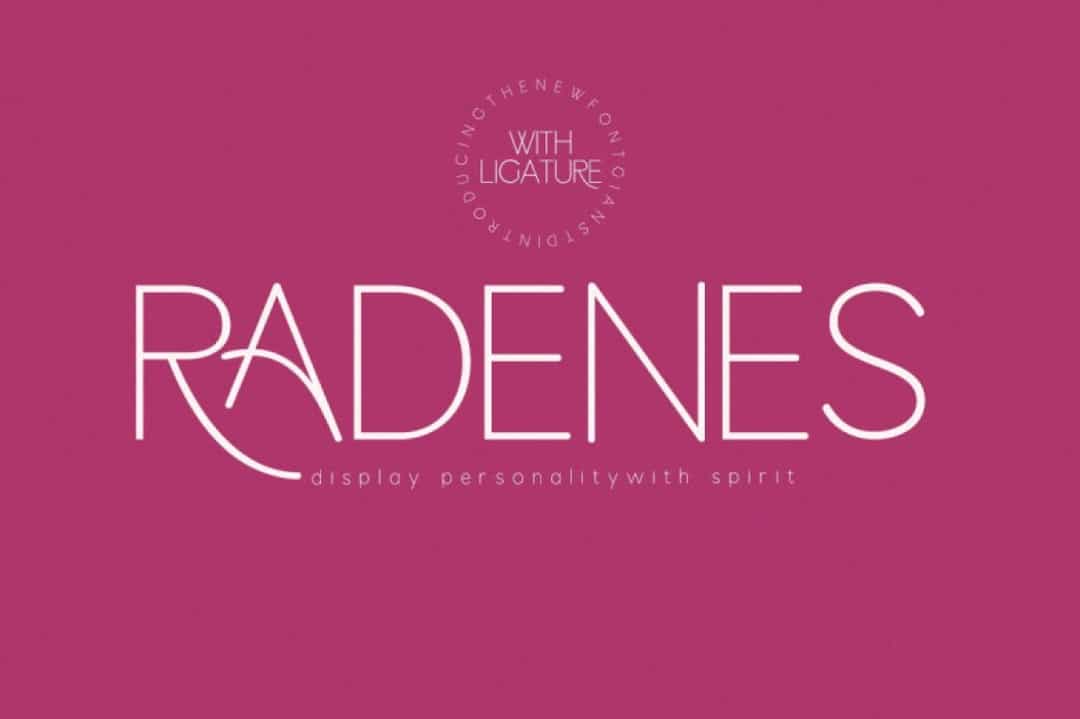 Radenes Font Image 1