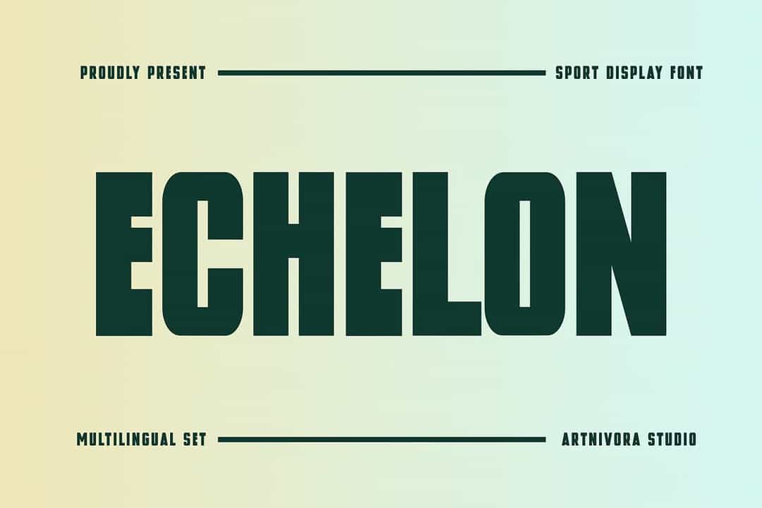 Echelon Font Image 1