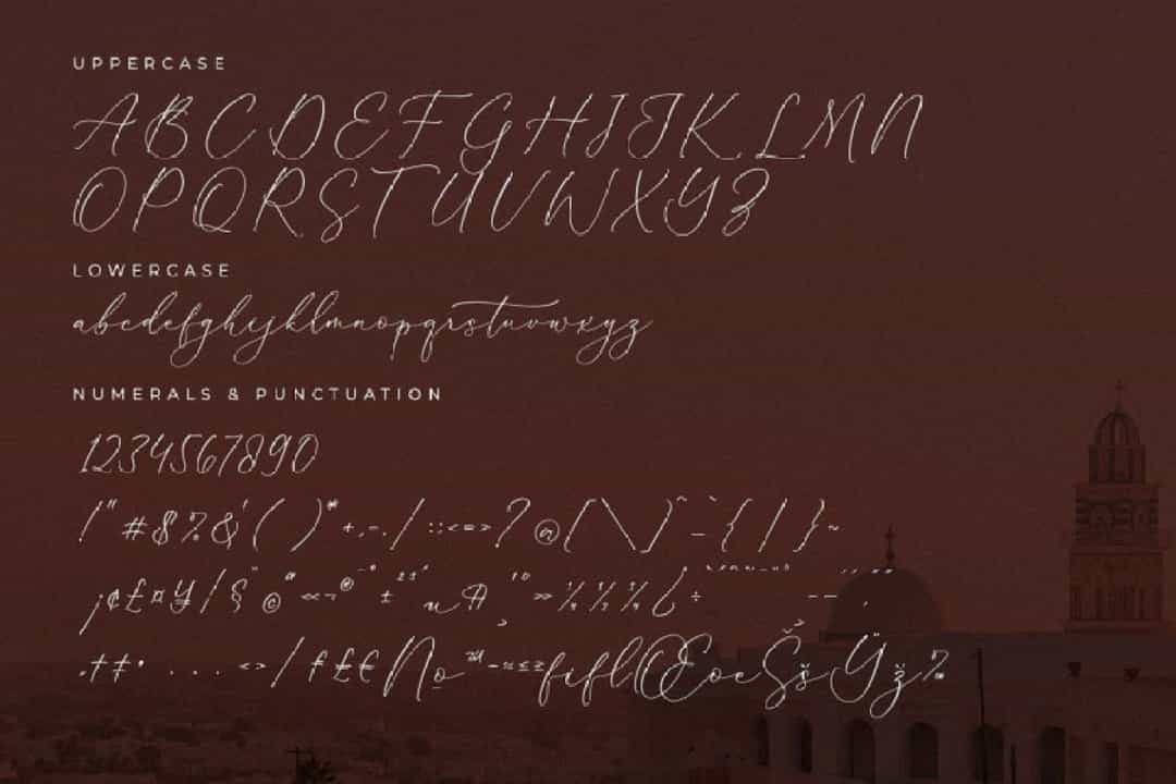 Sutherla Romance Font Image 3