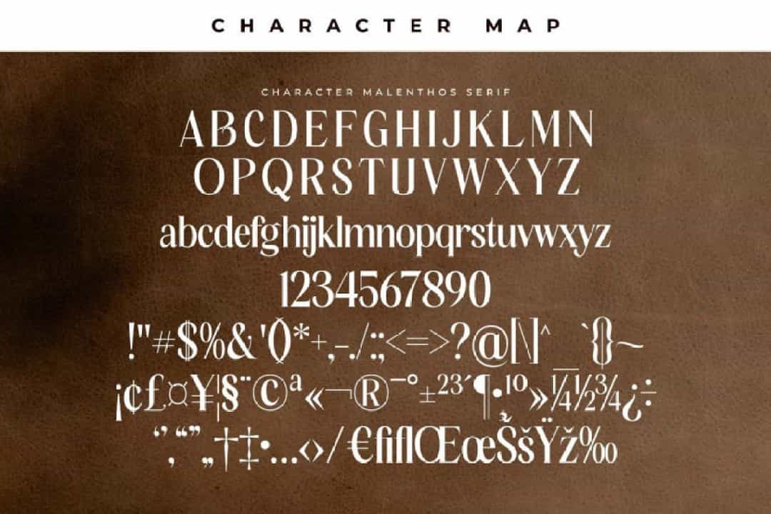 Malenthos Font Image 2