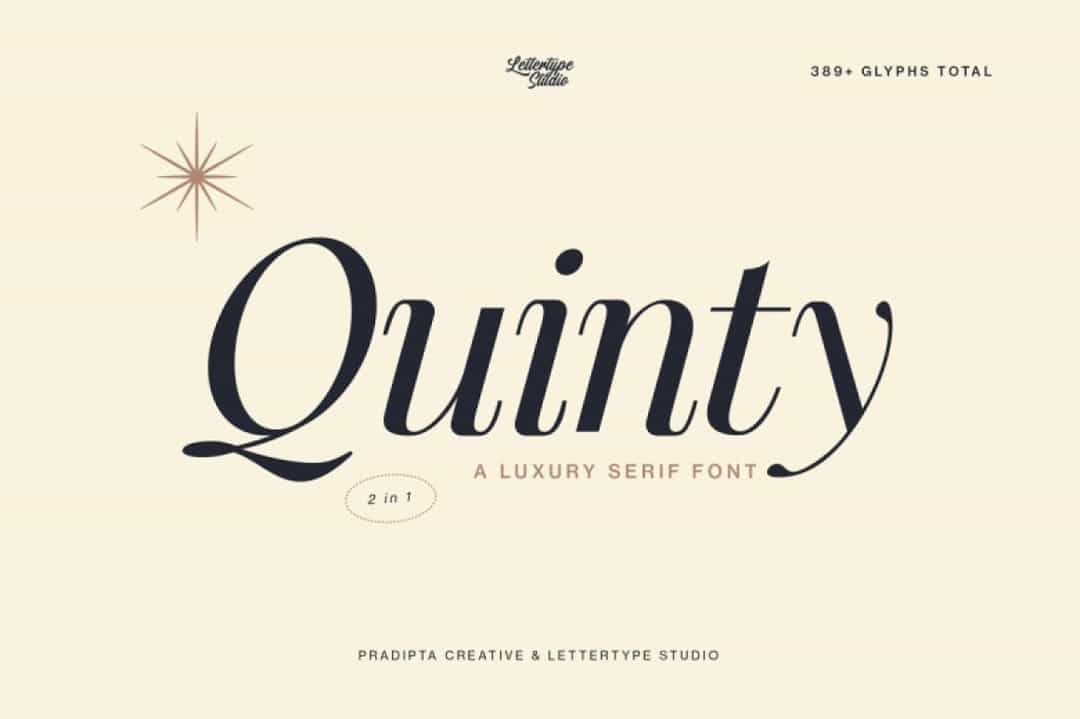 Quinty Font Image 1