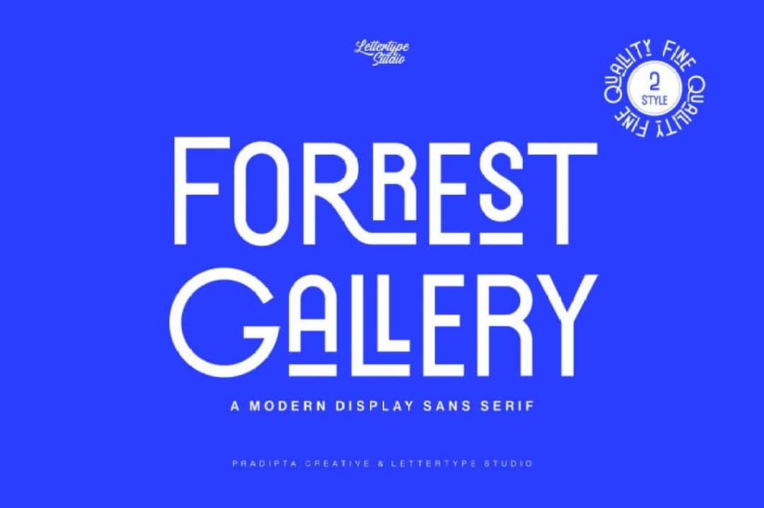 Forrest Gallery Font Image 1