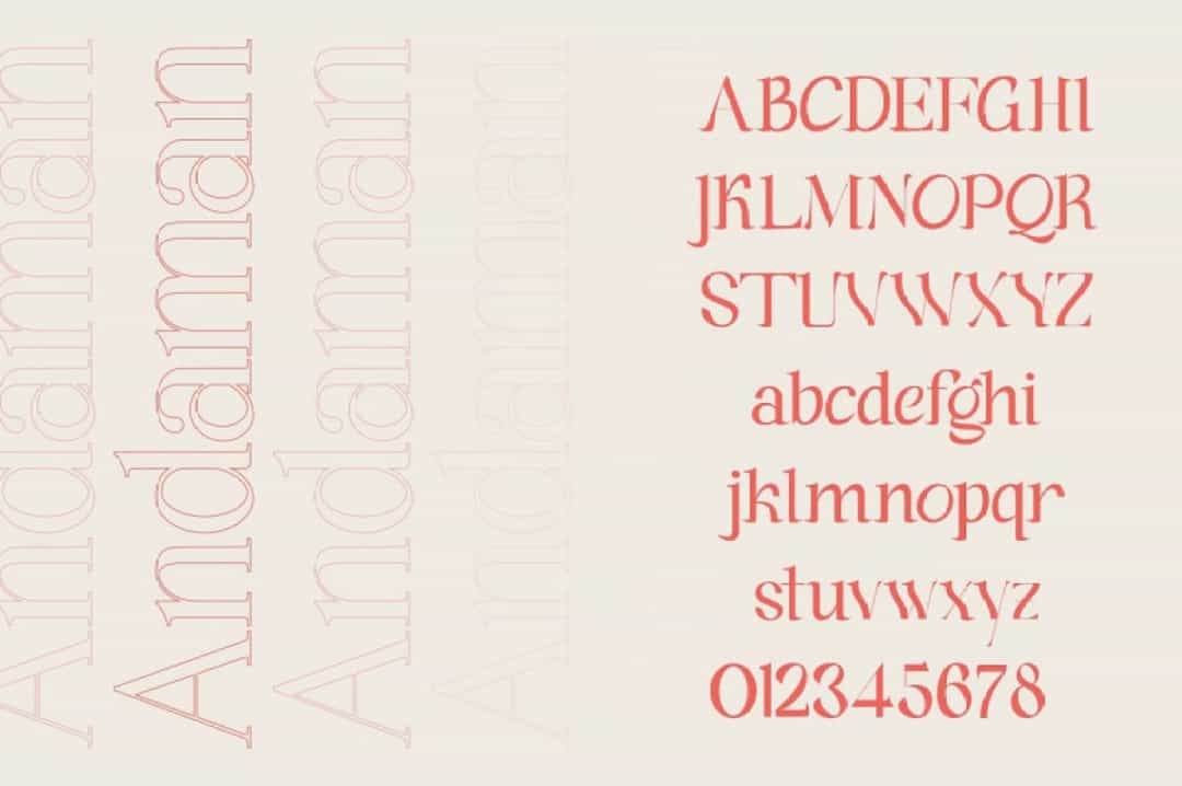 Andaman Serif Font Image 3