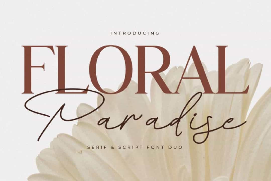 Floral Paradise Font Image 1