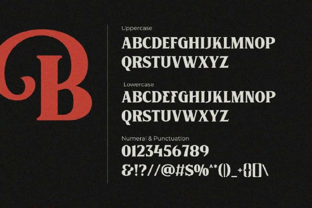 Retro British Font Image 3