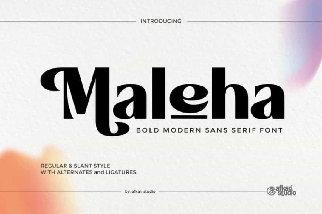 Maleha Font Image 1