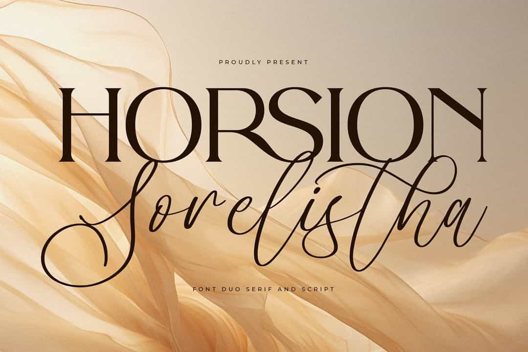 Horsion Sorelistha Font Image 1