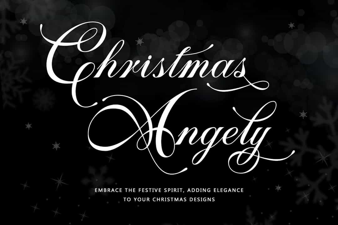 Christmas Angely Font Image 1
