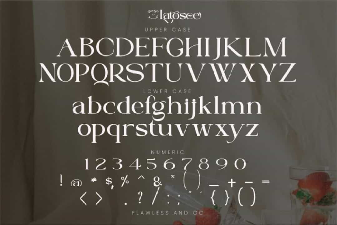 Latosce Font Image 3