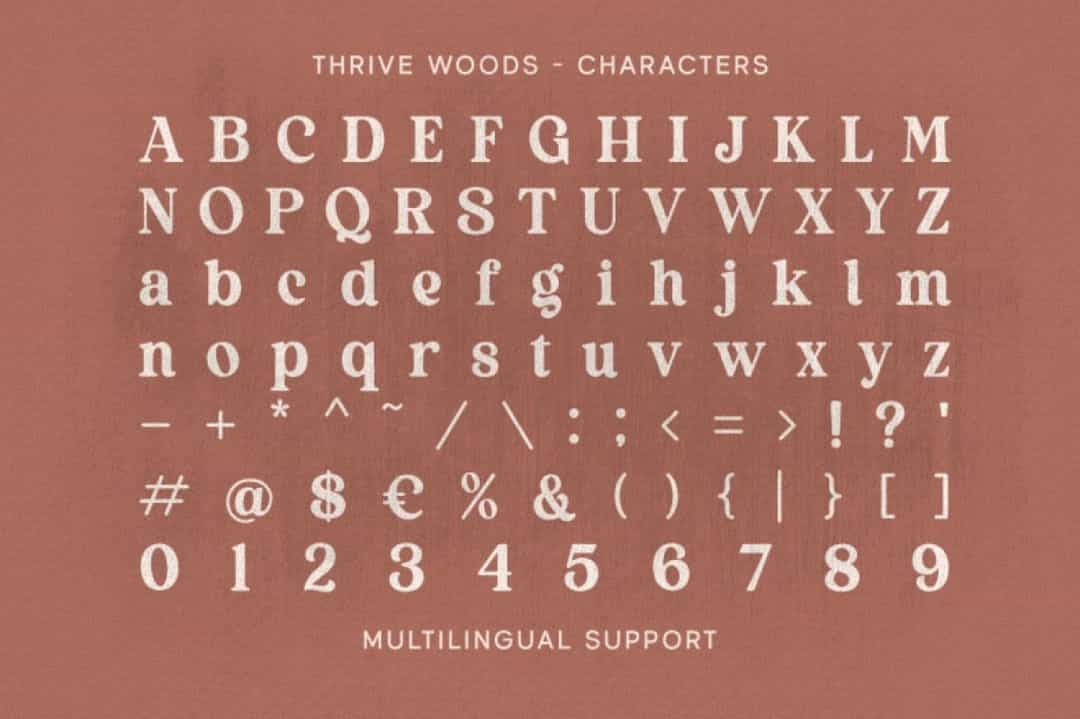Thrive Woods Font Image 3