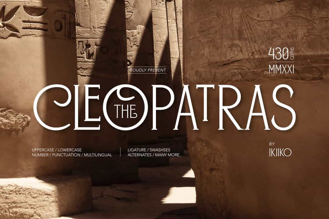 The Cleopatras Font Image 1