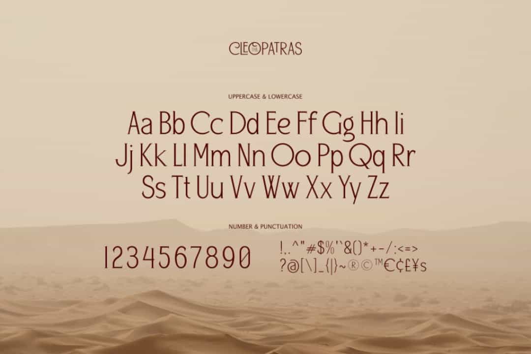 The Cleopatras Font Image 3