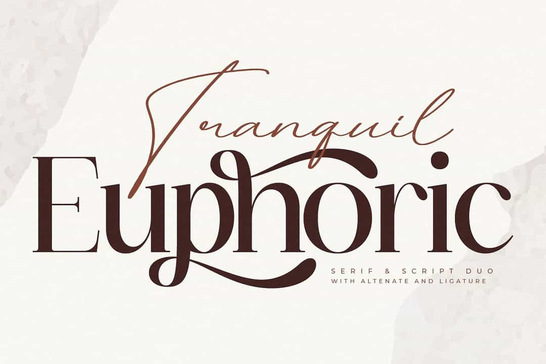 Tranquil Euphoric Font Image 1