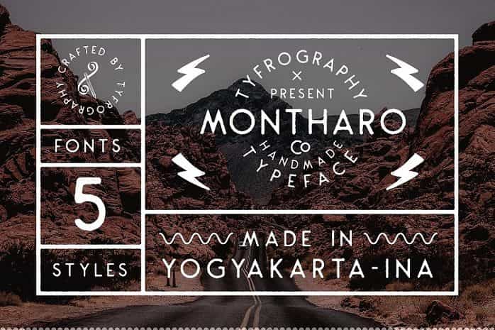 Montharo Font Family Image 1
