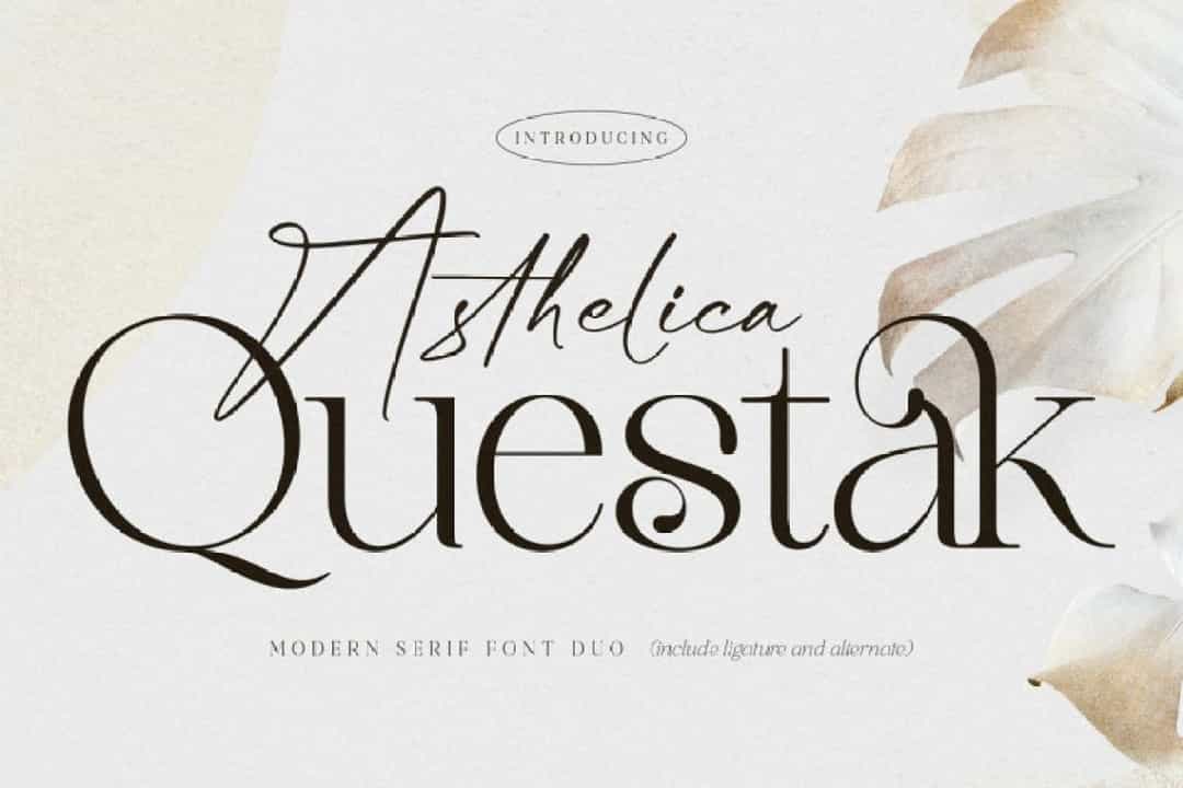 Asthelica Questak Font Image 1