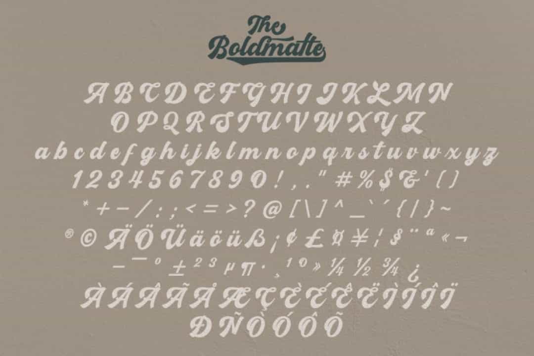 Boldmatte Font Image 3