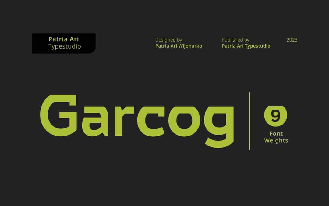 Garcog Font Image 1