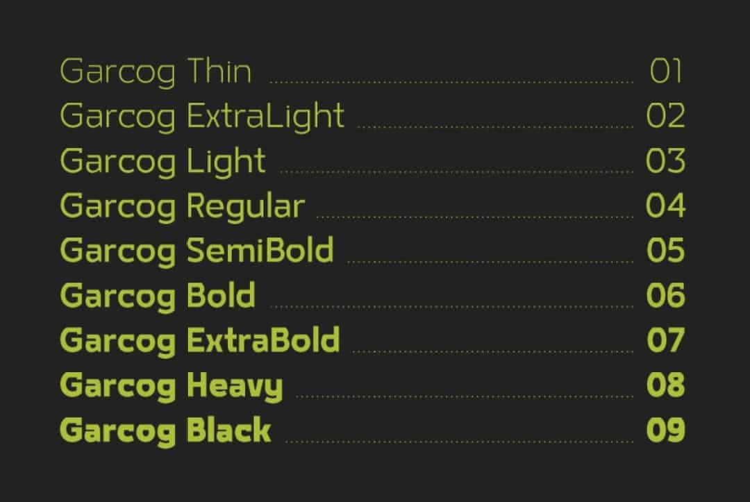 Garcog Font Image 3