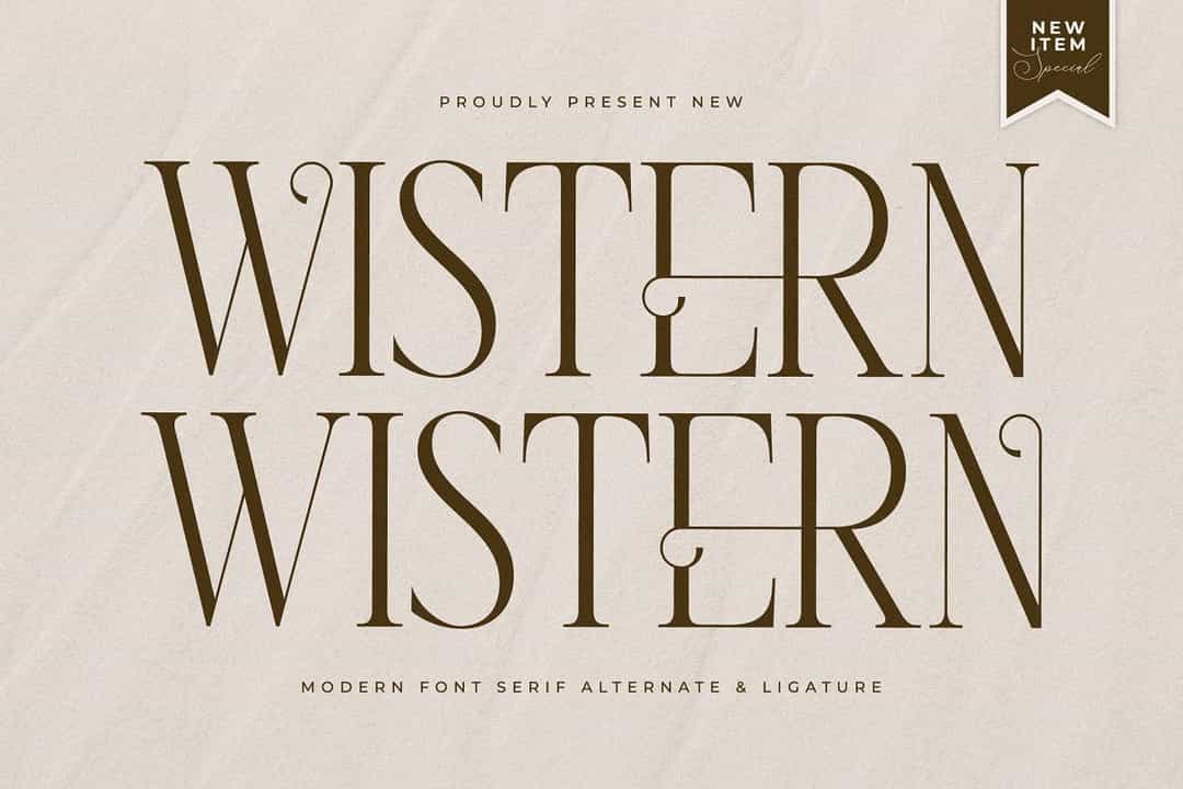 Wistern Font Image 1