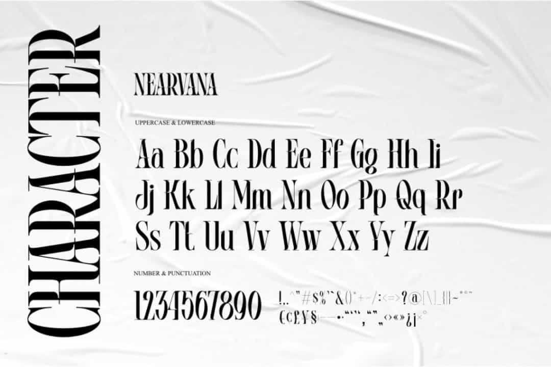 Nearvana Font Image 3