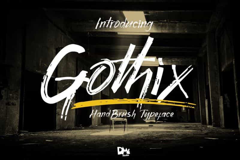 Gothix Hand Brush Font Image 1