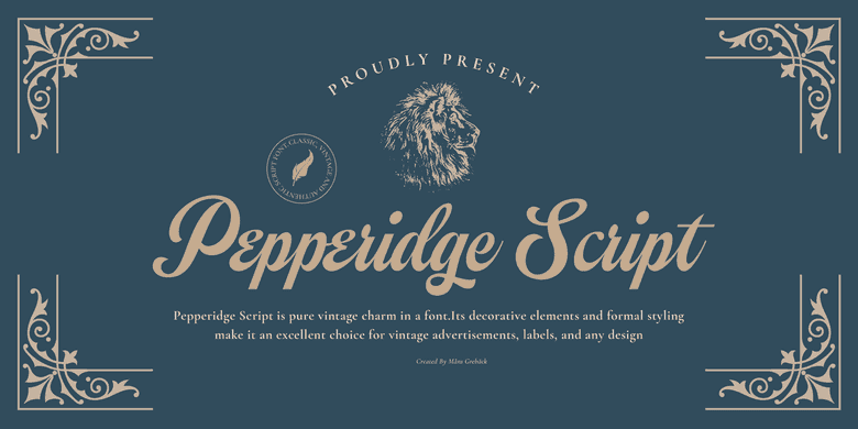 Pepperidge Script Font Image 1
