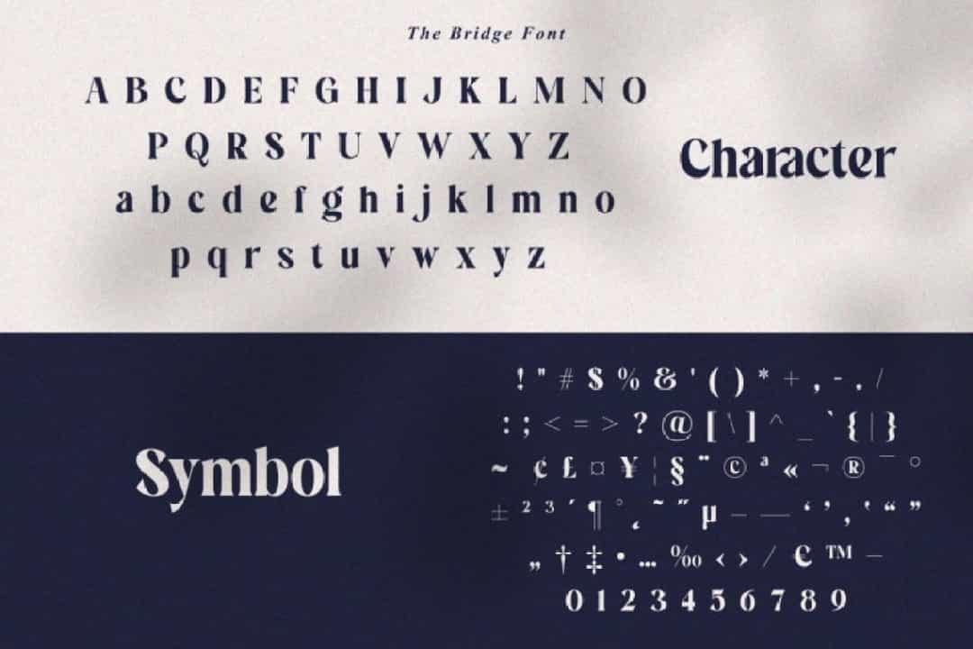 The Bridge Font Image 3