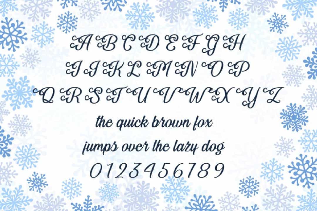 Festive December Font Image 3