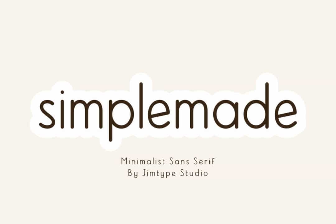 Simplemade Font Image 1